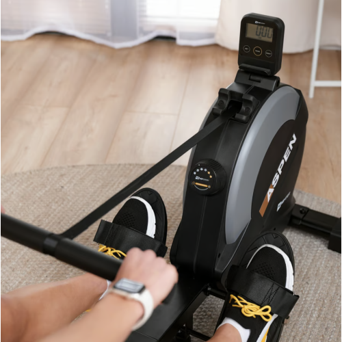 Гребной тренажер  Hop-Sport HS-080R Aspen black/gold - фото №3